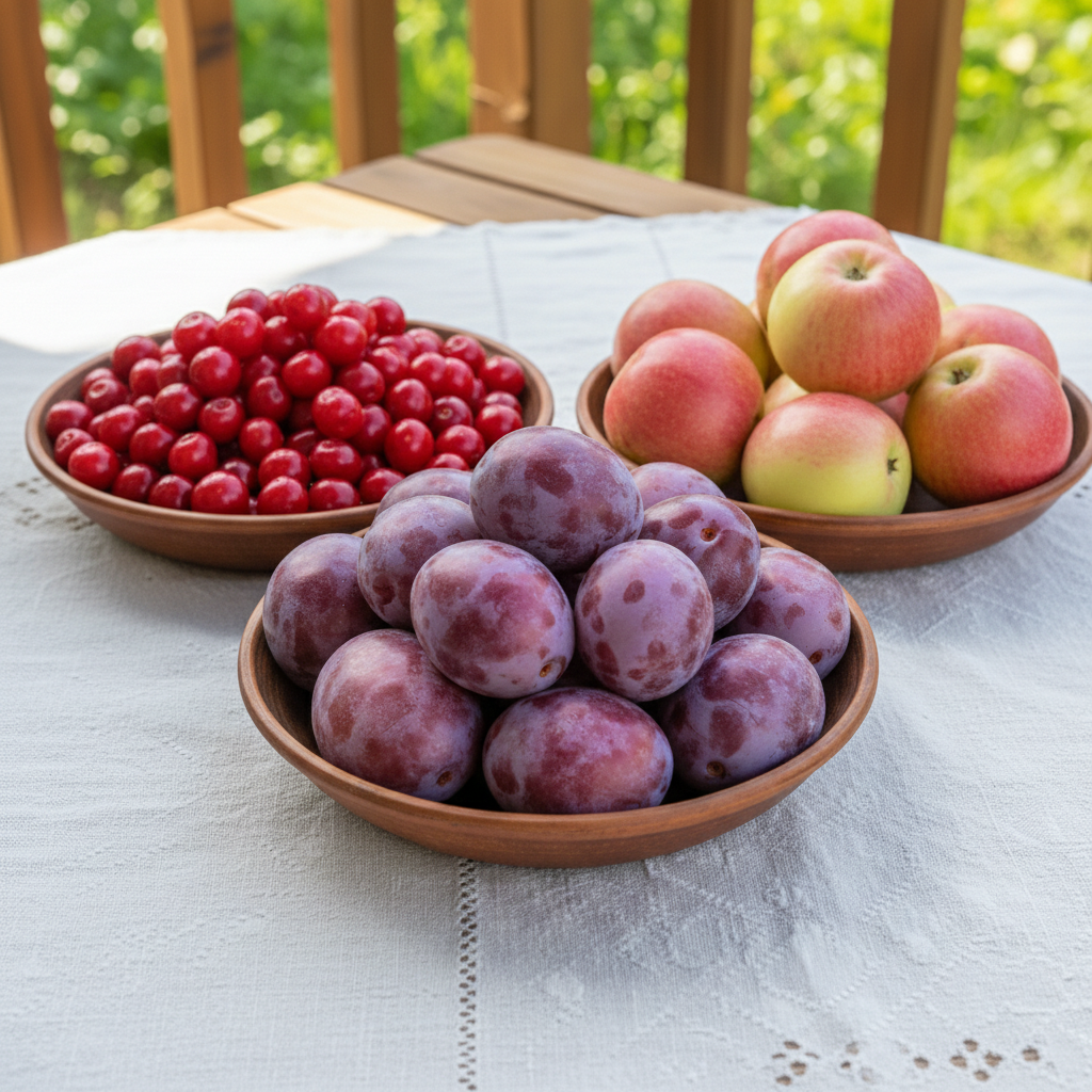 Комплект низкорослых деревьев "Рождены для Сибири" из 3 сортов № 1