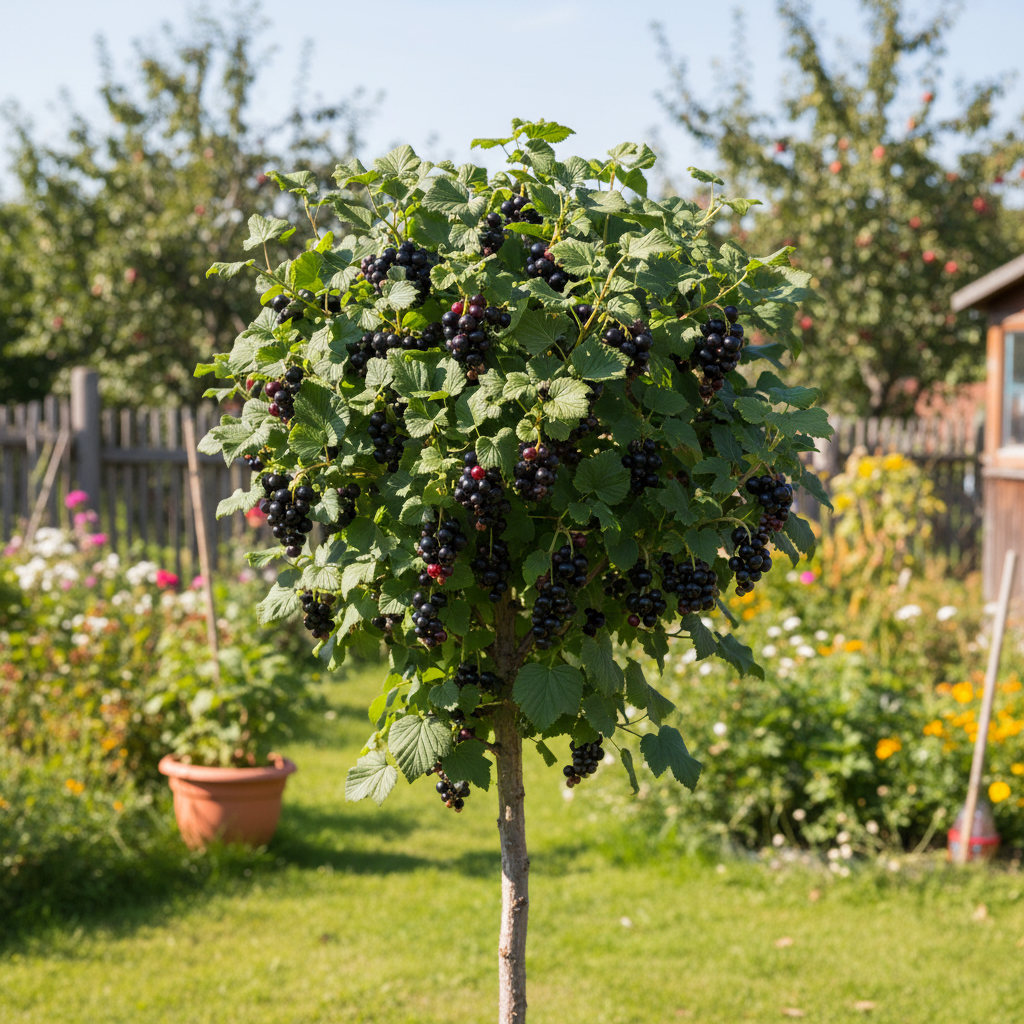 Смородина черная на штамбе Ленинградский великан № 1