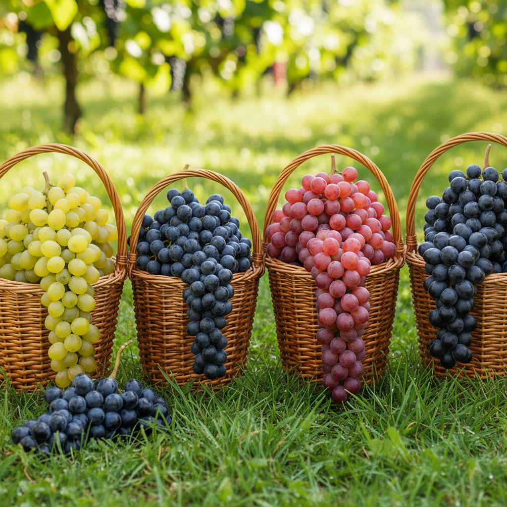 Сверхвыгода! Комплект бессемянного винограда "Сочный квартет" из 4 сортов № 1