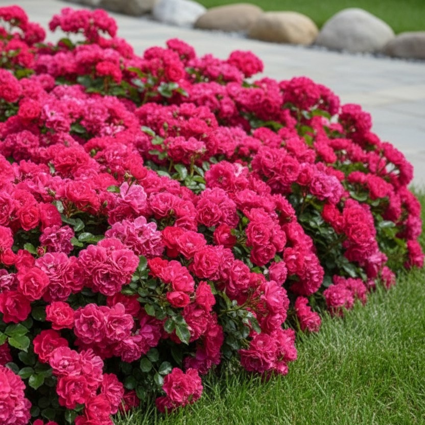 Роза почвопокровная невыгорающая Тоскана № 1