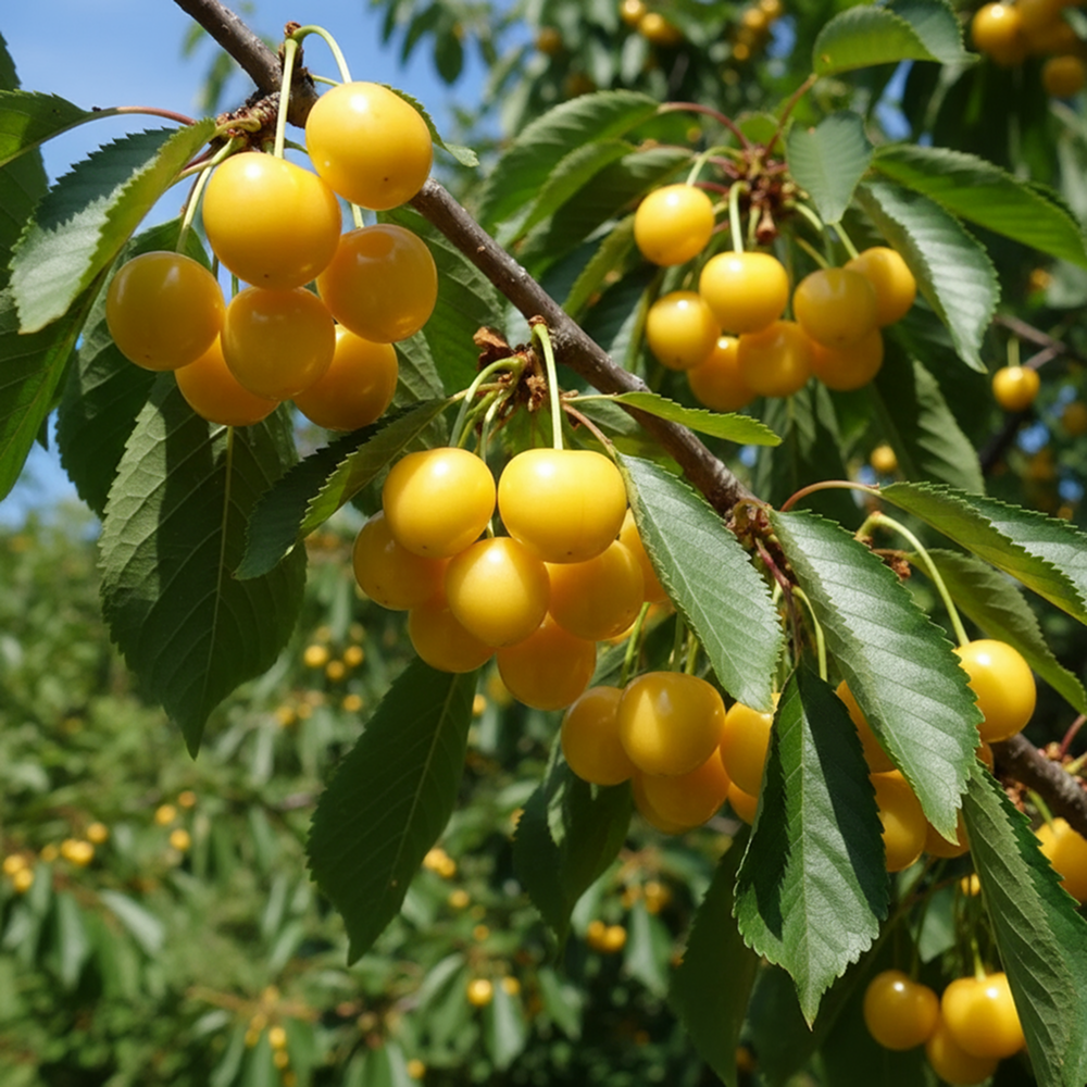 Вишня медовая Бессея желтая