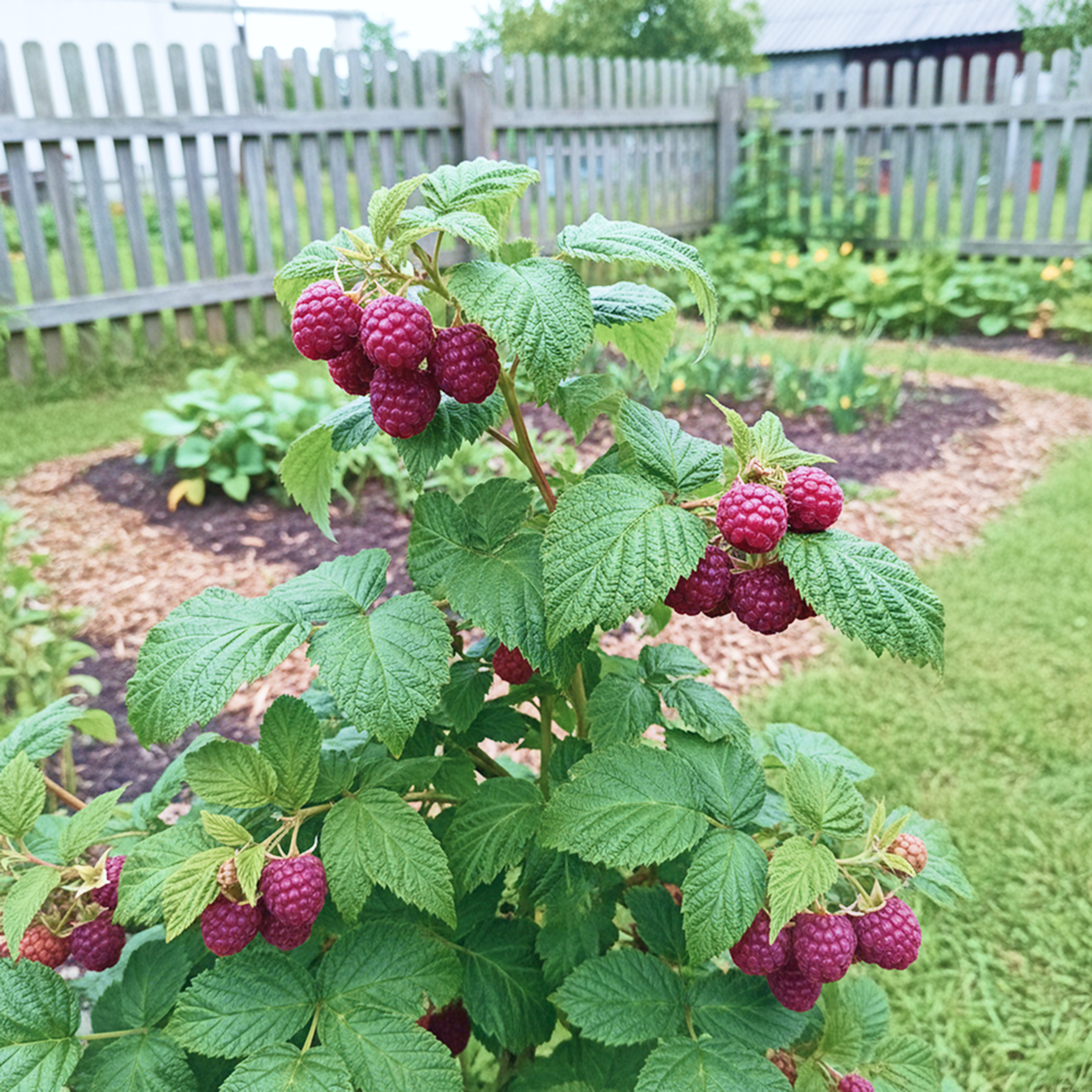 Малина ремонтантная фиолетовая Моллинг Пэшн