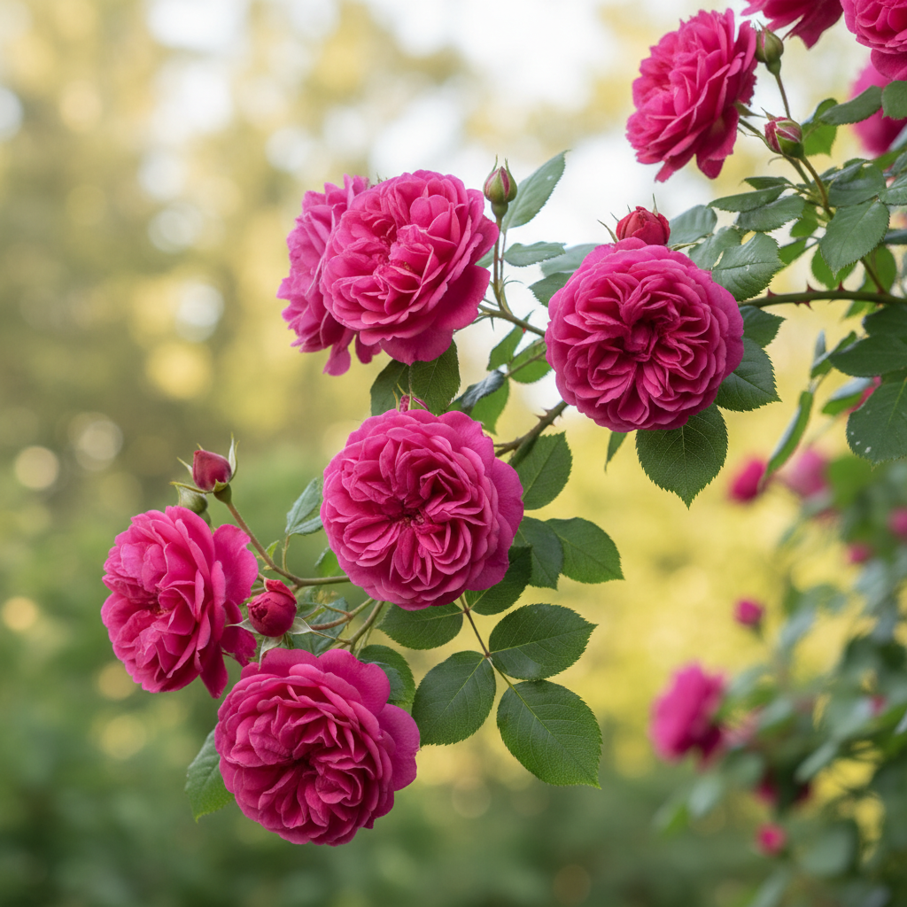 Роза плетистая Цикламен Пьер де Ронсар