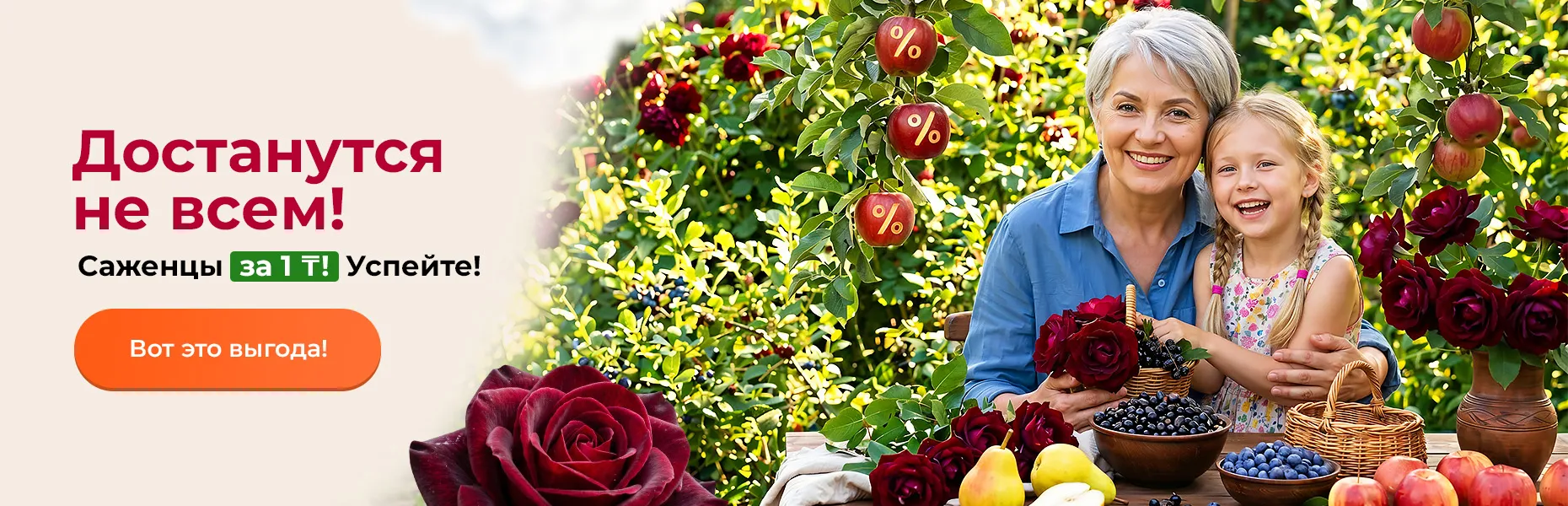 Достанутся не всем! Саженцы за 1 тенге! Успейте!