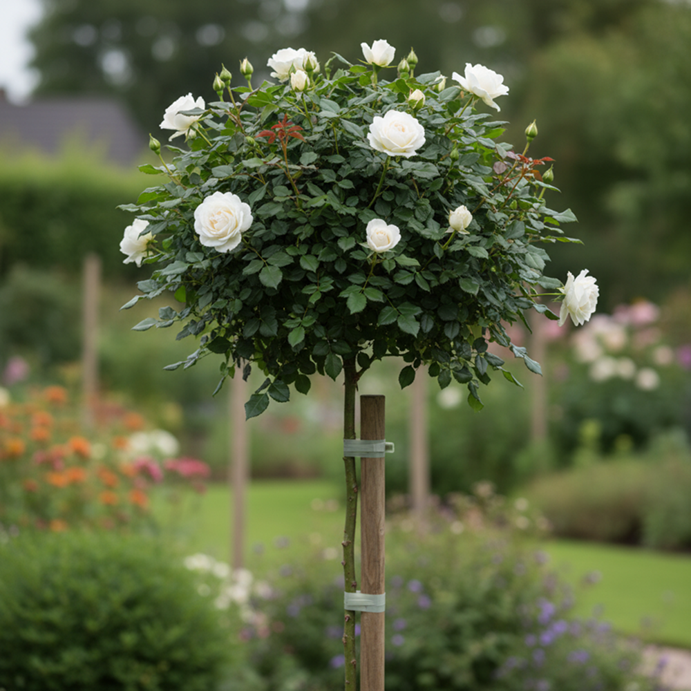 Роза штамбовая Аваланж