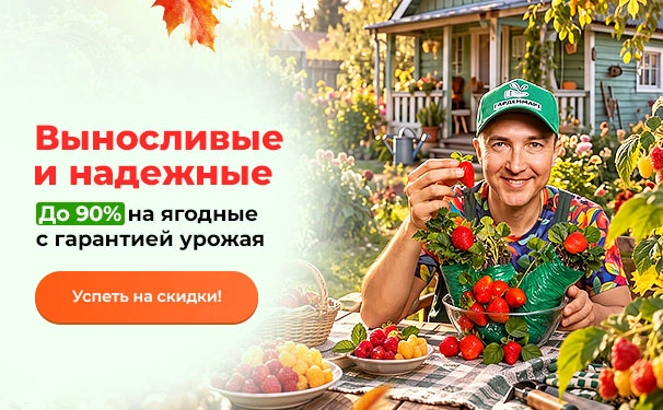 Выносливые и надежные! До 90% на ягодные с гарантией урожая
