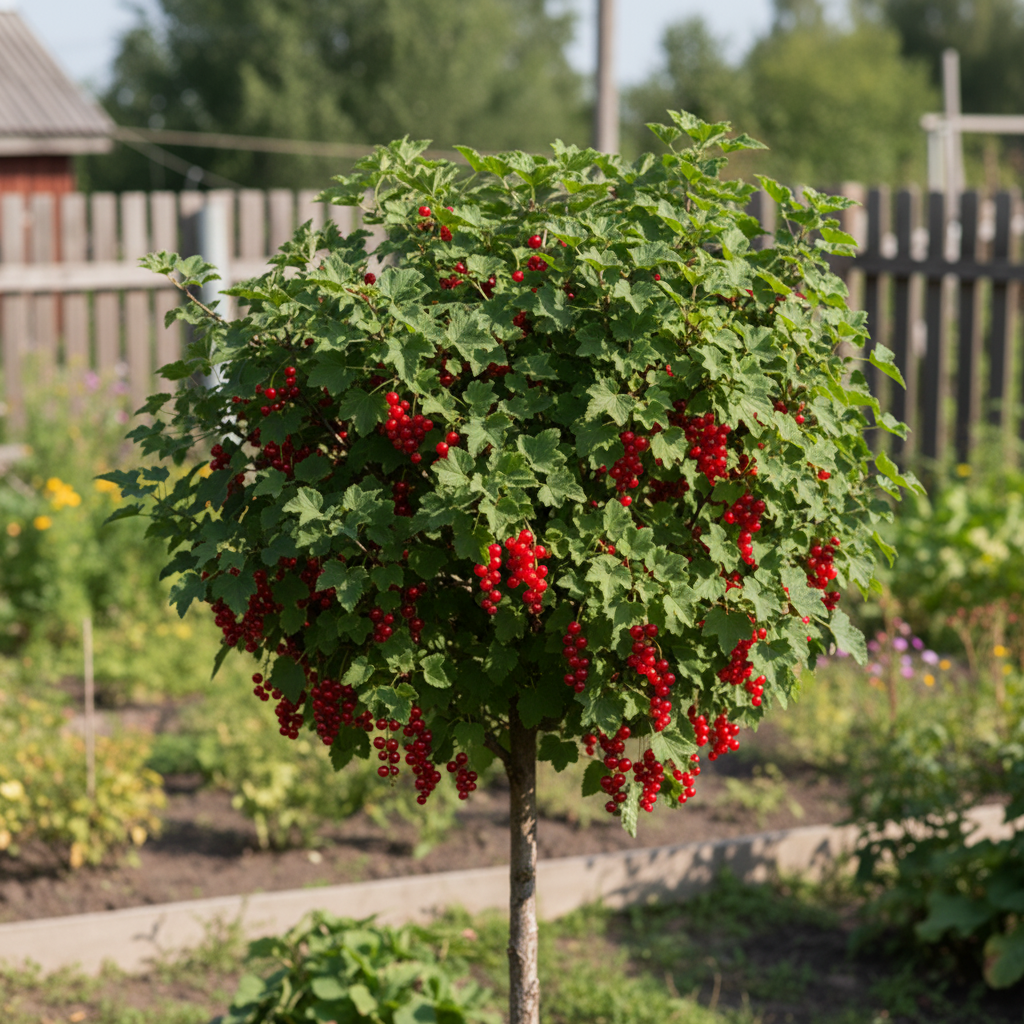 Смородина красная на штамбе Алтайская рубиновая № 1