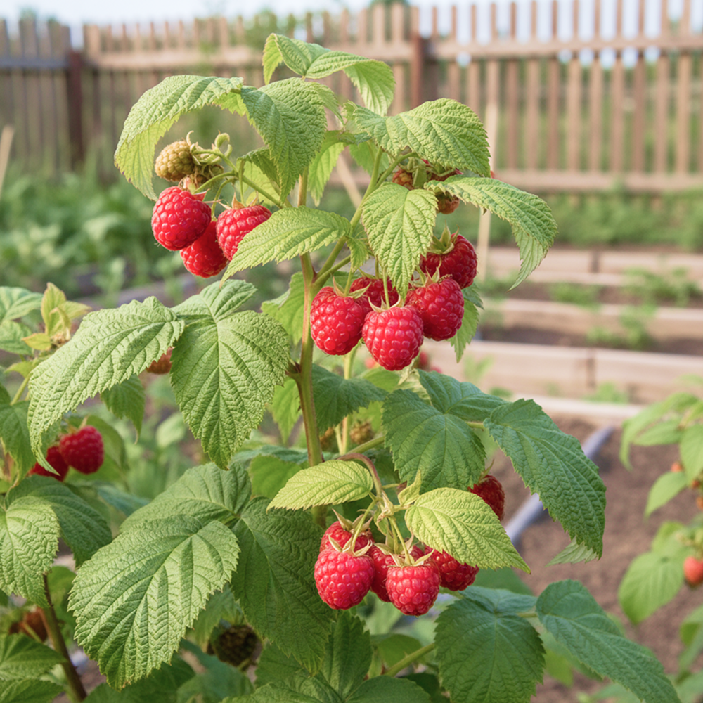 Малина крупноплодная малошипная Акварель № 1