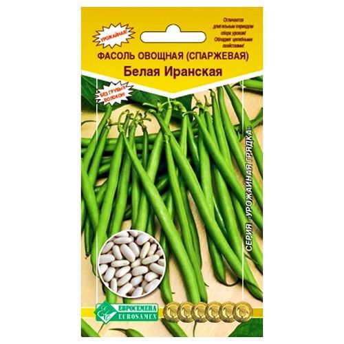 Фасоль овощная (спаржевая) Белая Иранская Евросемена № 1