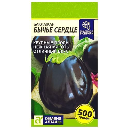 Баклажан Бычье сердце Семена Алтая № 1