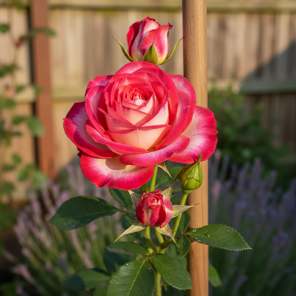 Роза штамбовая Дабл Делайт