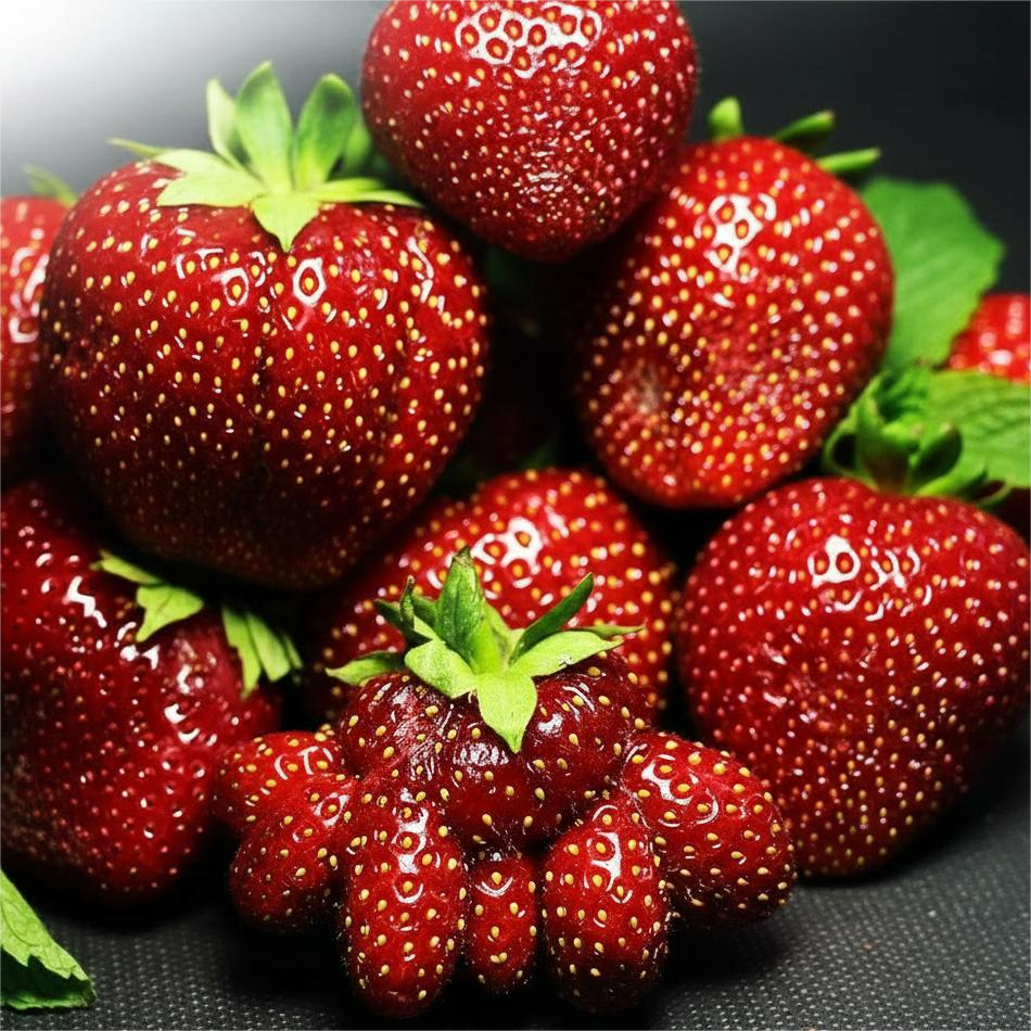 Земляника крупноплодная Блэк Свон (Черный лебедь), 5 саж. № 1