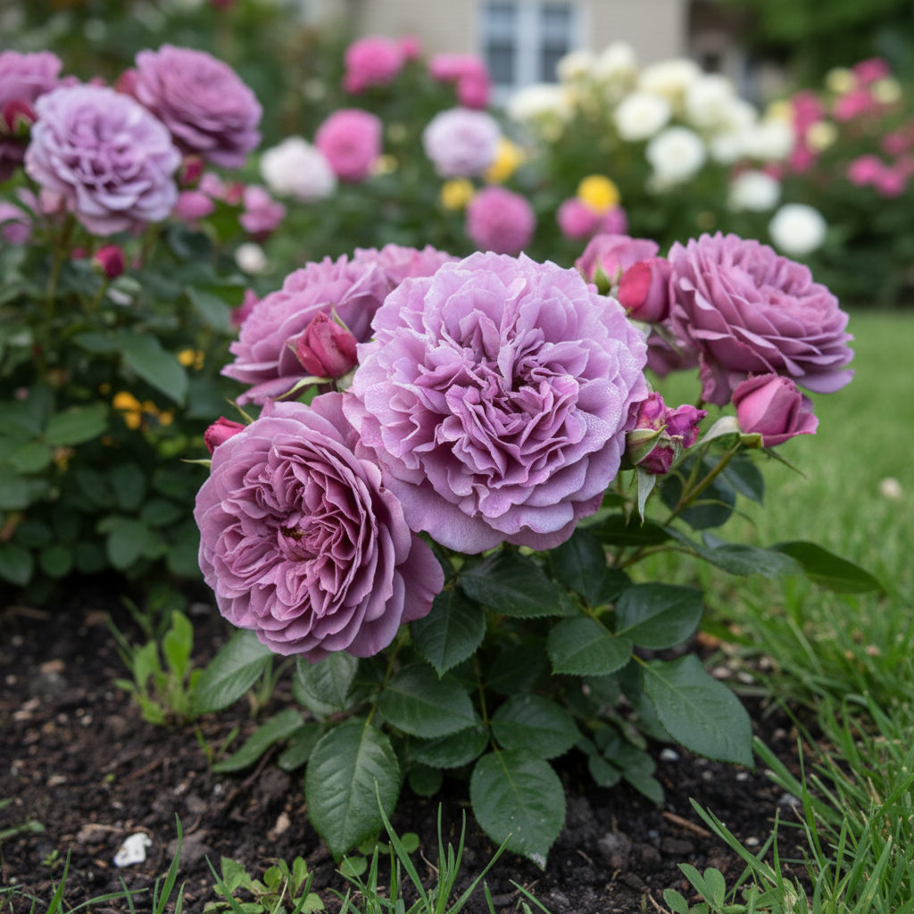 Роза флорибунда супервыносливая Терра Лимбургия