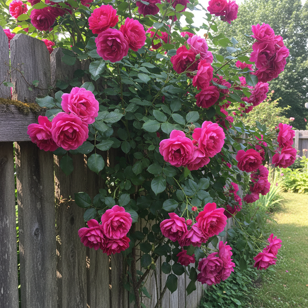 Роза канадская плетистая Феликс Леклерк № 1