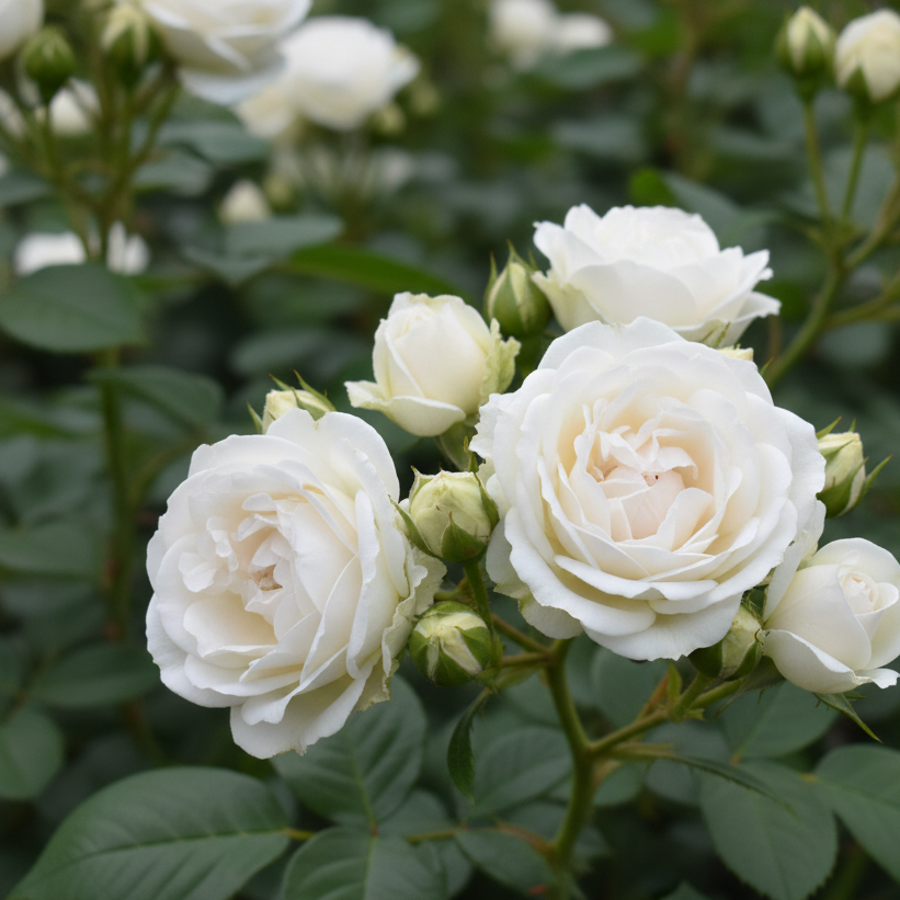 Роза спрей Вайт Лидия