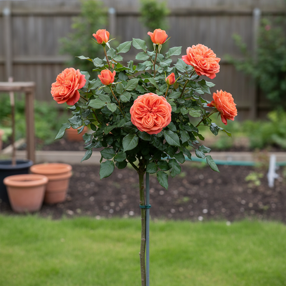 Роза штамбовая Эмильен Гийо