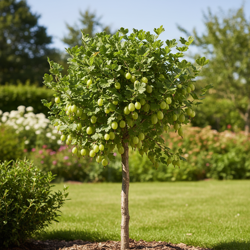 Крыжовник на штамбе Хинномаки Грин № 1