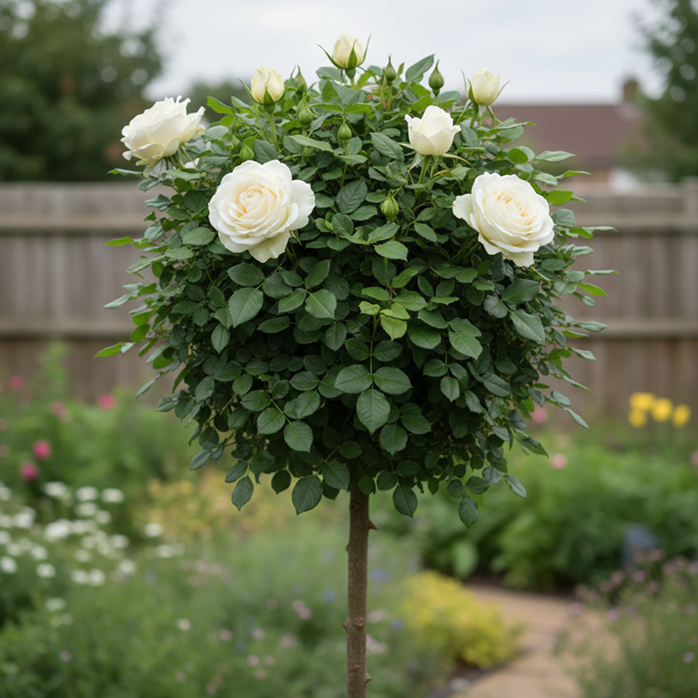 Роза штамбовая Аваланж