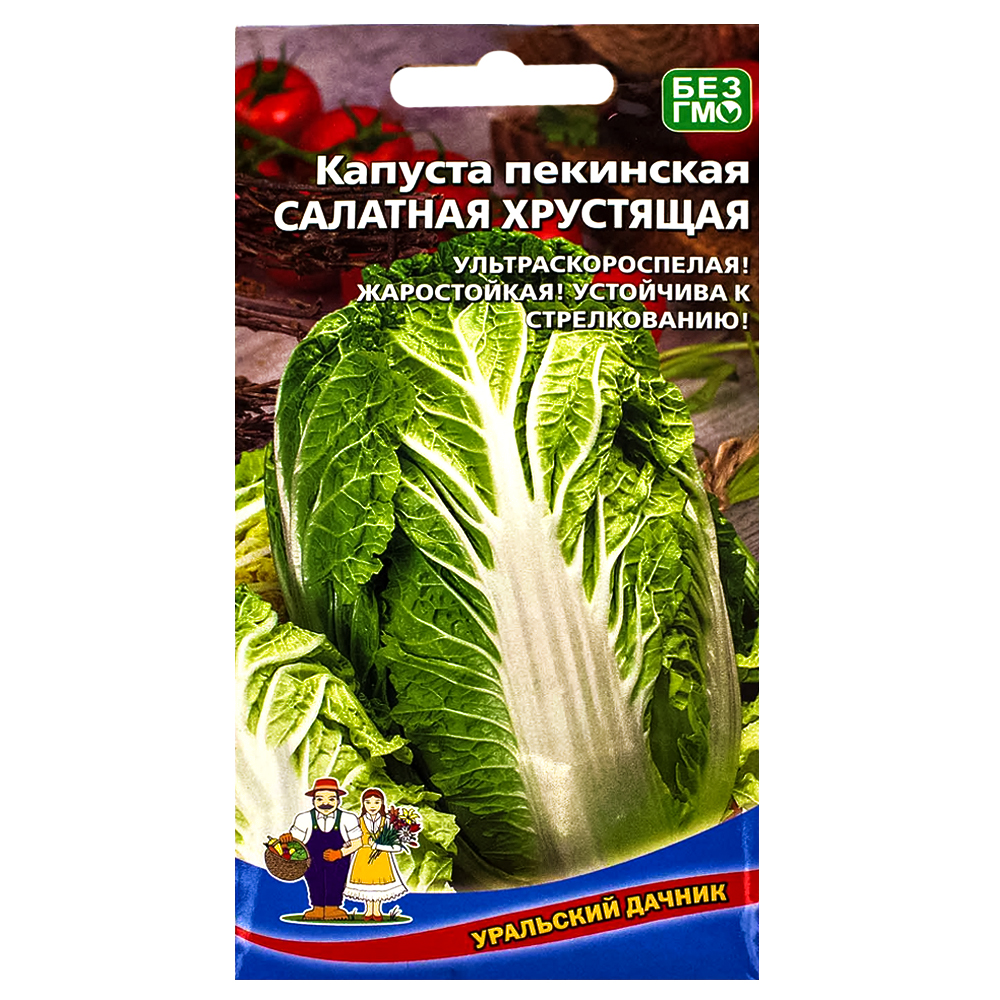 Капуста пекинская Салатная хрустящая Уральский дачник № 1
