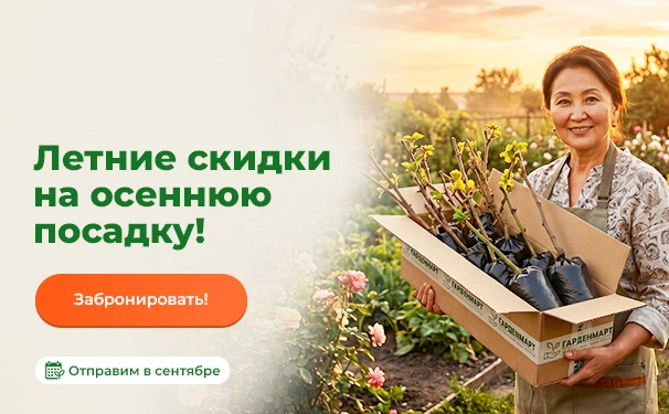 Летние скидки на осеннюю посадку! Отправим в сентябре