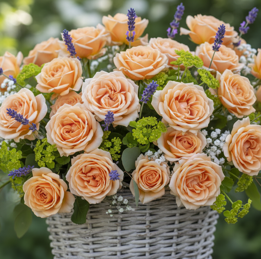 Роза флорибунда Свит Хоней № 1