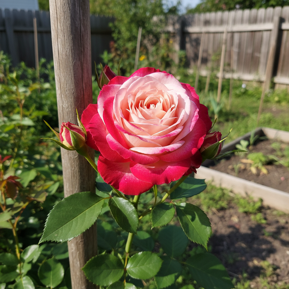 Роза штамбовая Дабл Делайт