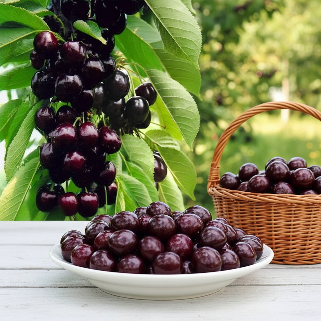 Вишня колоновидная Шоколадный мусс № 1