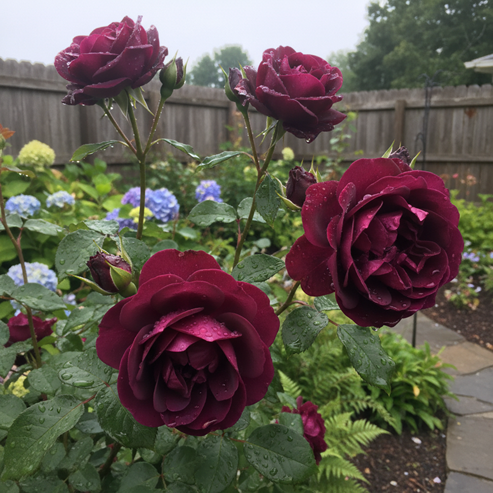 Роза флорибунда коллекционная Твайлайт Зоун