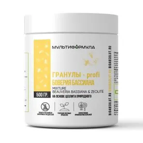 Мультиформула Гранулы-profi Боверия Бассиана, почвоулучшитель, защита от вредителей и болезней 0,5 кг