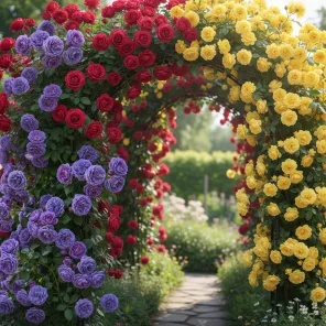 Сверхвыгода! Комплект плетистых роз "Магический сад" из 3 сортов