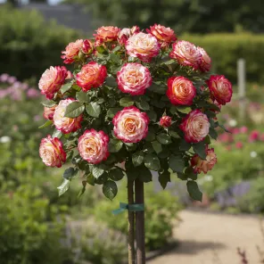 Роза штамбовая Дабл Делайт