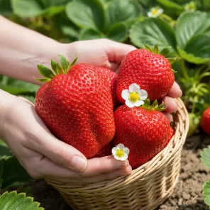 Земляника крупноплодная Бычье сердце, 5 саж.