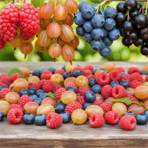 Сверхвыгода! Комплект малоуходных ягодных "Беззаботные выходные" из 4 сортов