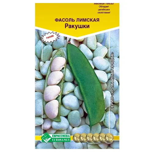 Фасоль овощная лимская Ракушки Евросемена