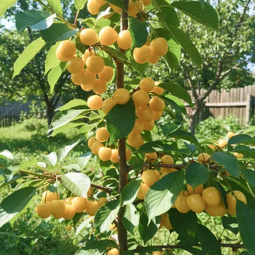 Черешня колоновидная Желтая