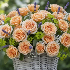 Роза флорибунда Свит Хоней