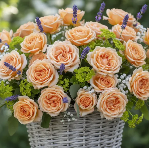 Роза флорибунда Свит Хоней